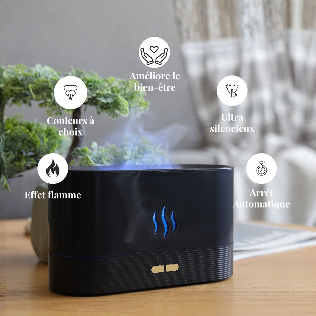 2-en-1 Humidificateur d'air à ultrasons & diffuseur d'huiles essentielles